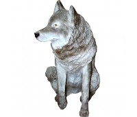 Новогодняя скульптура Серый волк