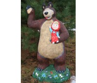 Садовая фигура "Медведь с девочкой на руках" FS-103
